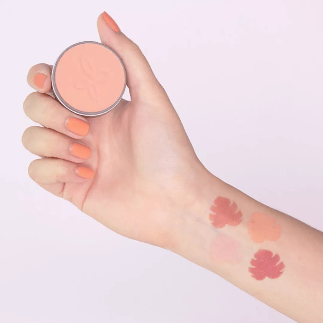 blush fard à joues boho green makeup teintes swatch