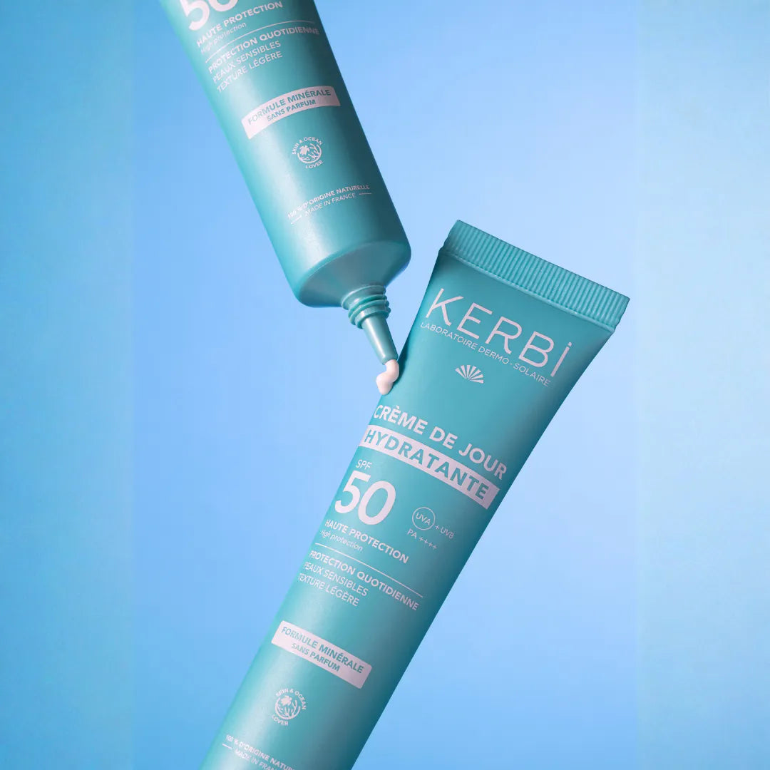 crème visage hydratante spf30-50 kerbi