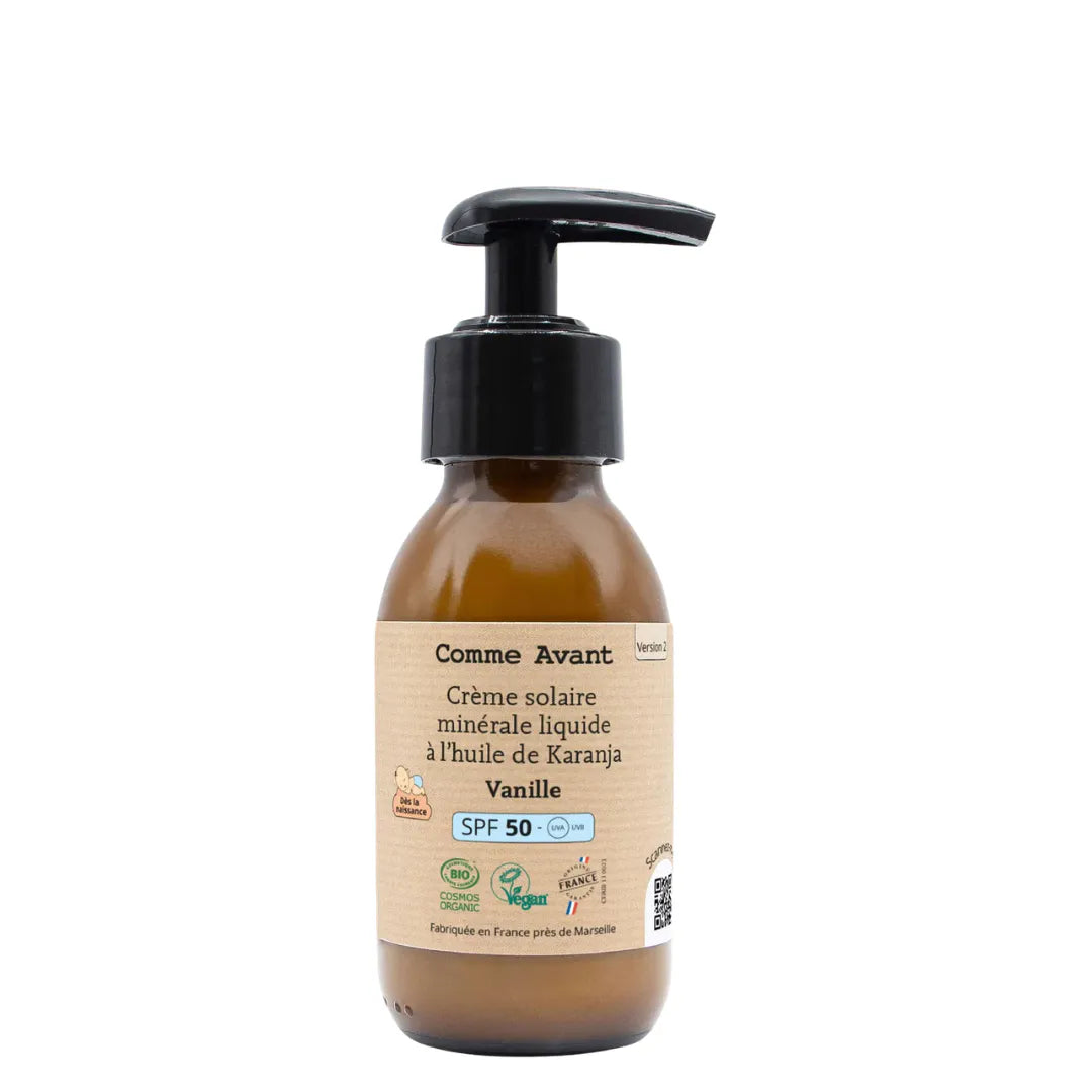 Crème Solaire Minérale Vanille (SPF 50)