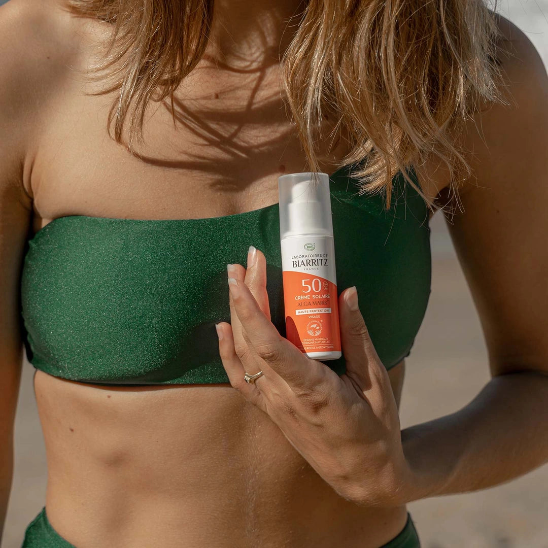 crème solaire visage spf50 laboratoires de biarritz produit