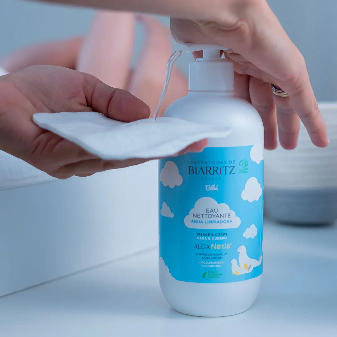 eau nettoyante bébé 500 ml Laboratoires de Biarritz utilisation