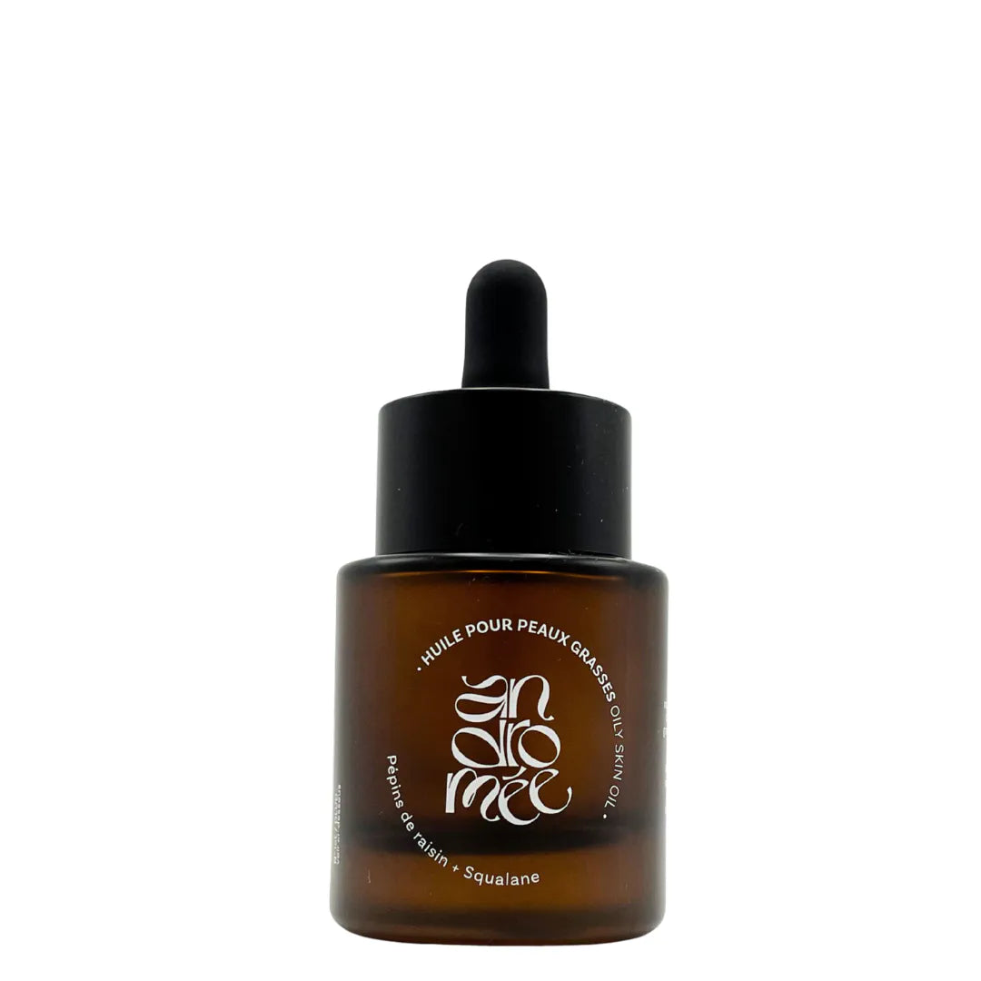 huile peaux grasses pépins de raisin squalane andromée