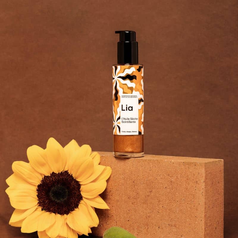 huile sèche pailletée princesse lia produit