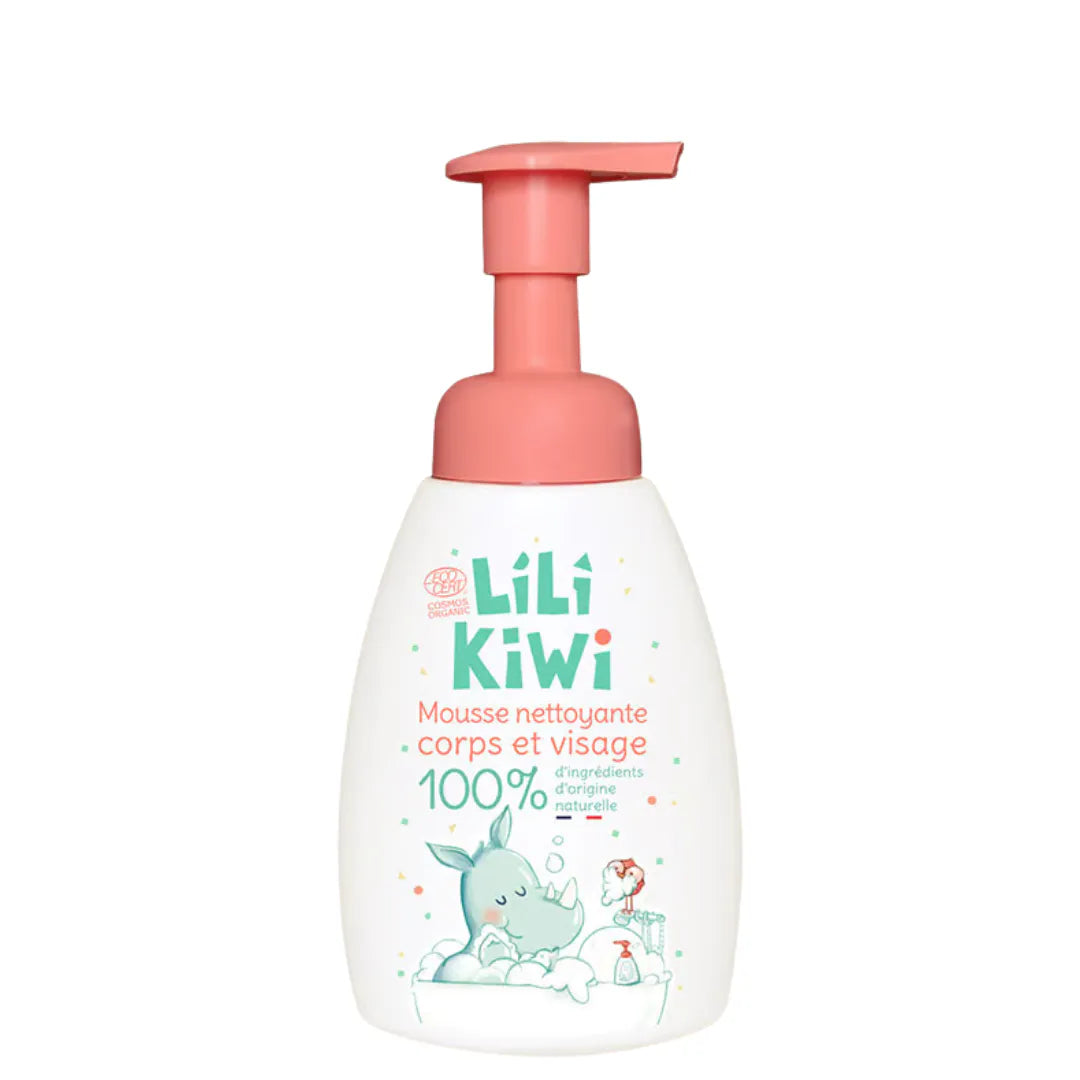 gel douche mousse nettoyante enfant lilikiwi