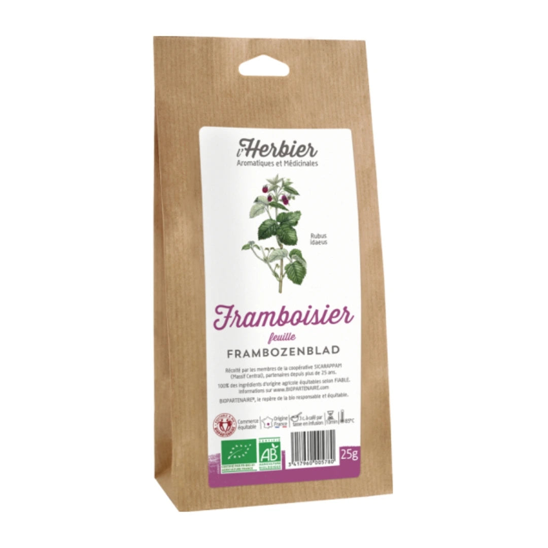tisane de feuilles de framboisier grossesse et post-partum Herbier de France