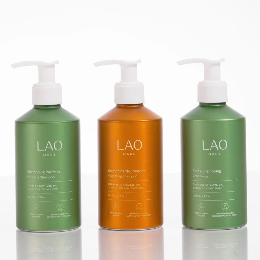 trio shampoings et après-shampoing LAO