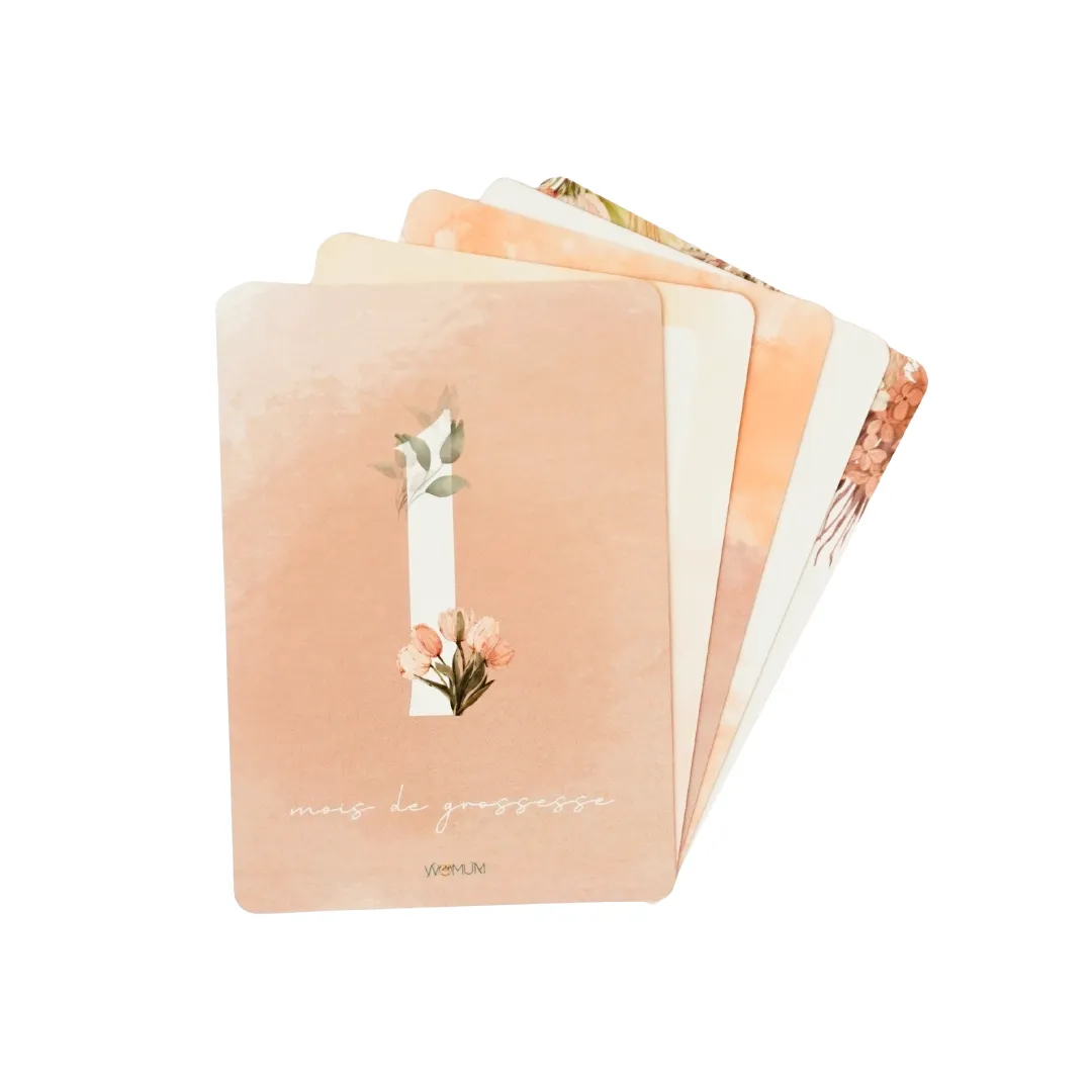 carte étapes de grossesse womum