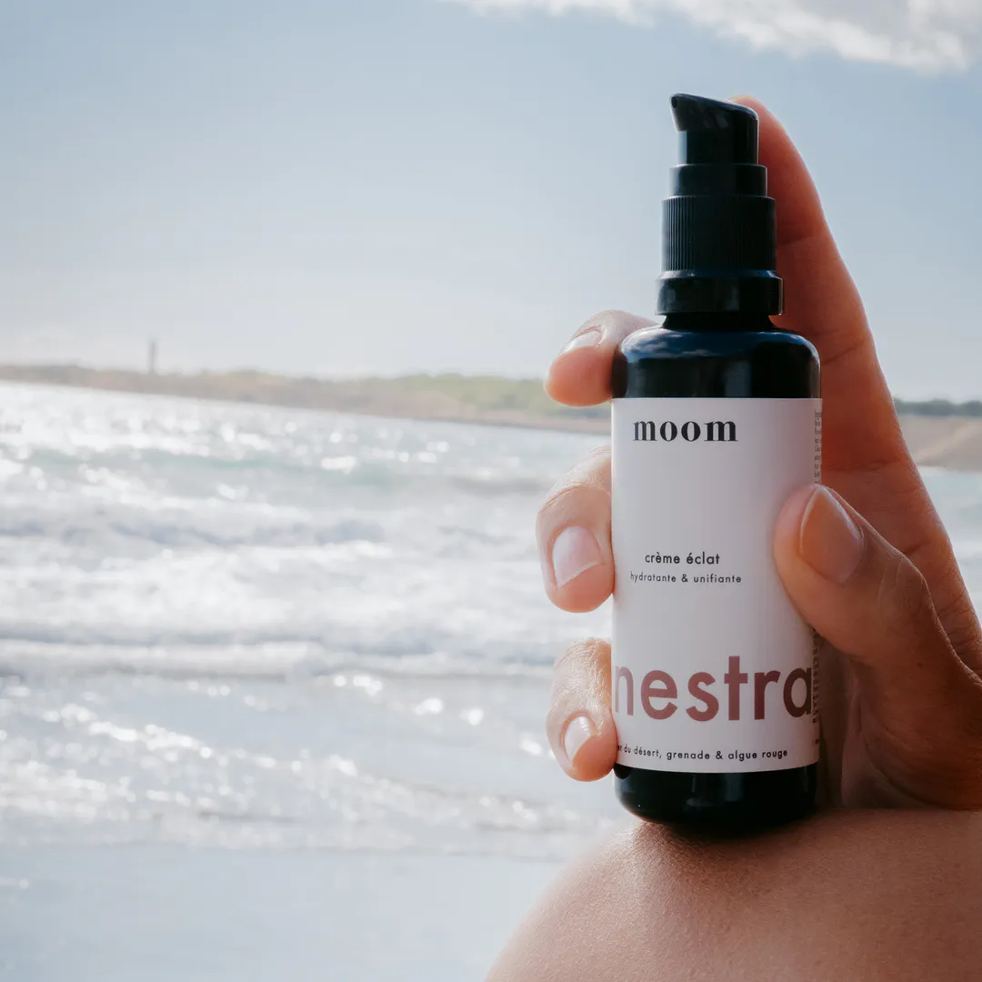 crème hydratante et unifiante Moom texture