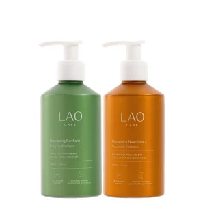 duo shampoings purifiant et nourrissant LAO