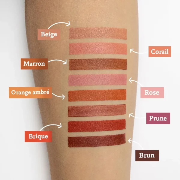 rouge à lèvres naturel comme toutes les teintes