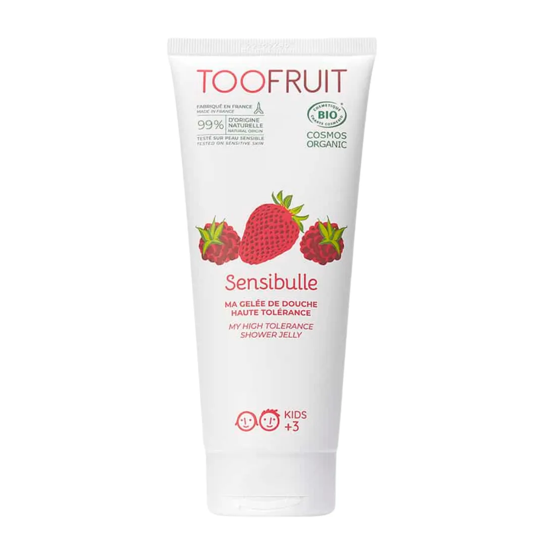 gelée de douche fraise framboise sensibulle toofruit