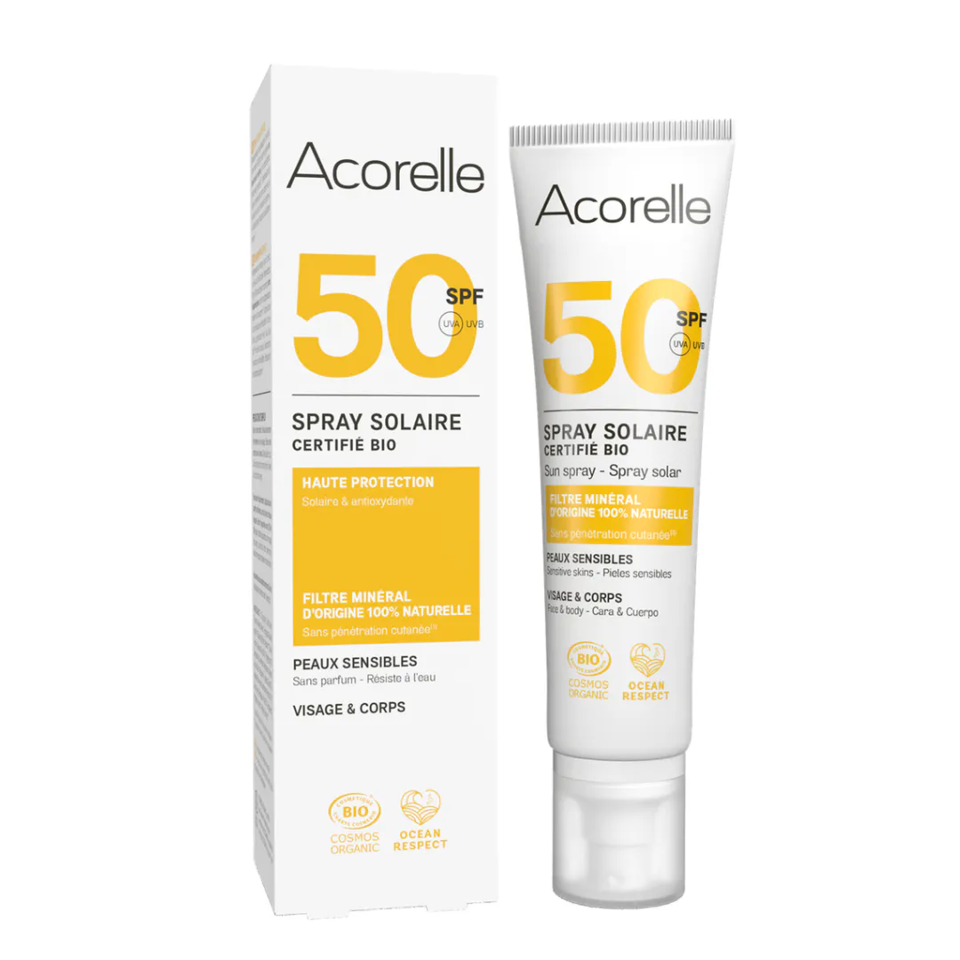 spray-solaire-spf50-acorelle spray solaire SPF50 acorelle