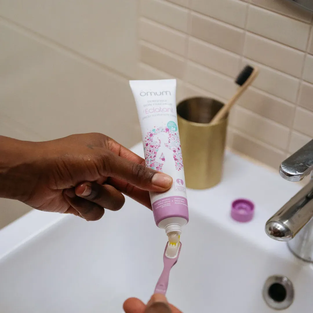 dentifrice sans fluor l'éclatant omum