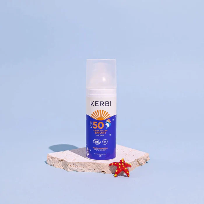 crème solaire bébé et enfant SPF50 Kerbi produit