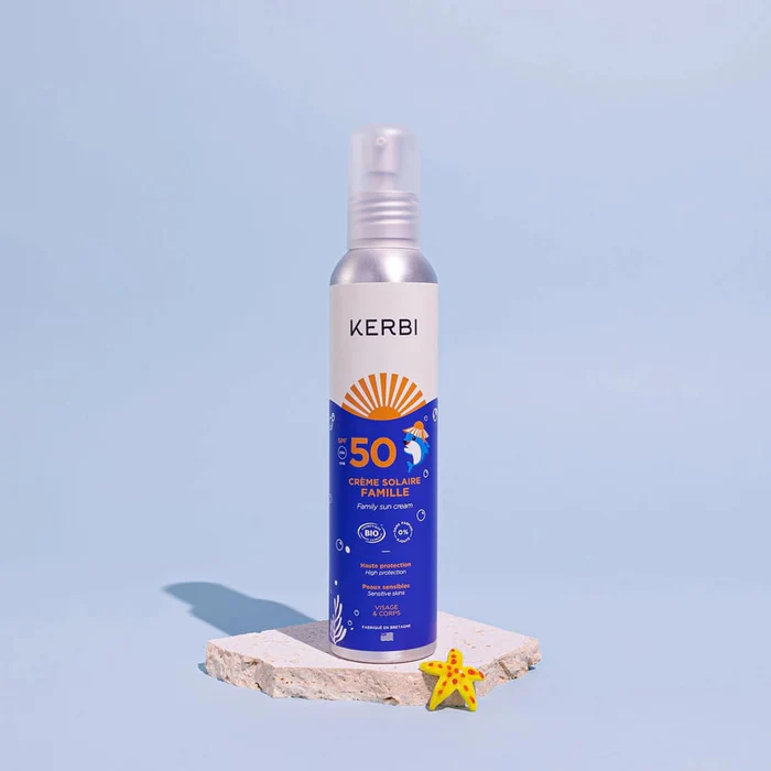 crème solaire famille spf50 kerbi produit
