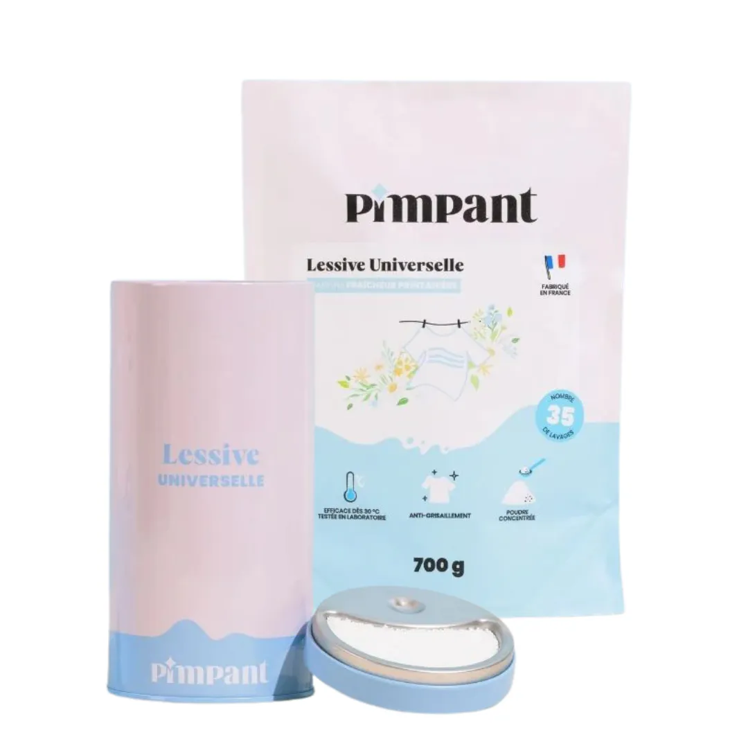 lessive universelle rechargeable pimpant kit