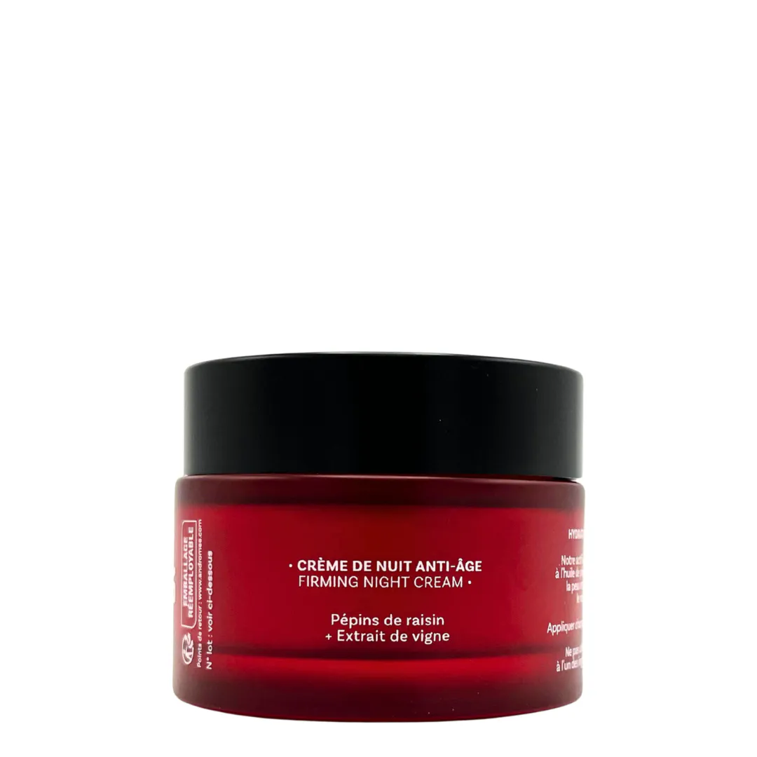 crème de nuit huile de raisin et extrait de vigne andromée
