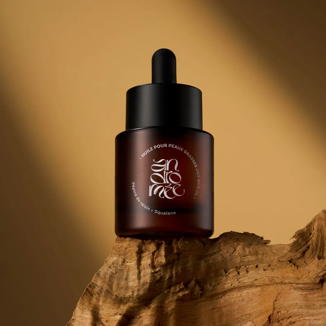 huile peaux grasses pépins de raisin squalane andromée